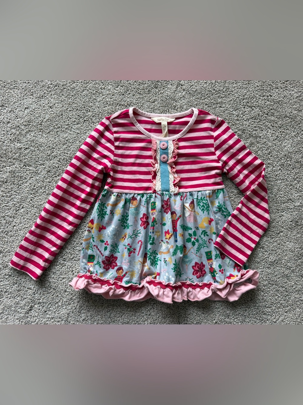 Girls Matilda Jane Nutcracker Christmas Holiday Top- Size 4